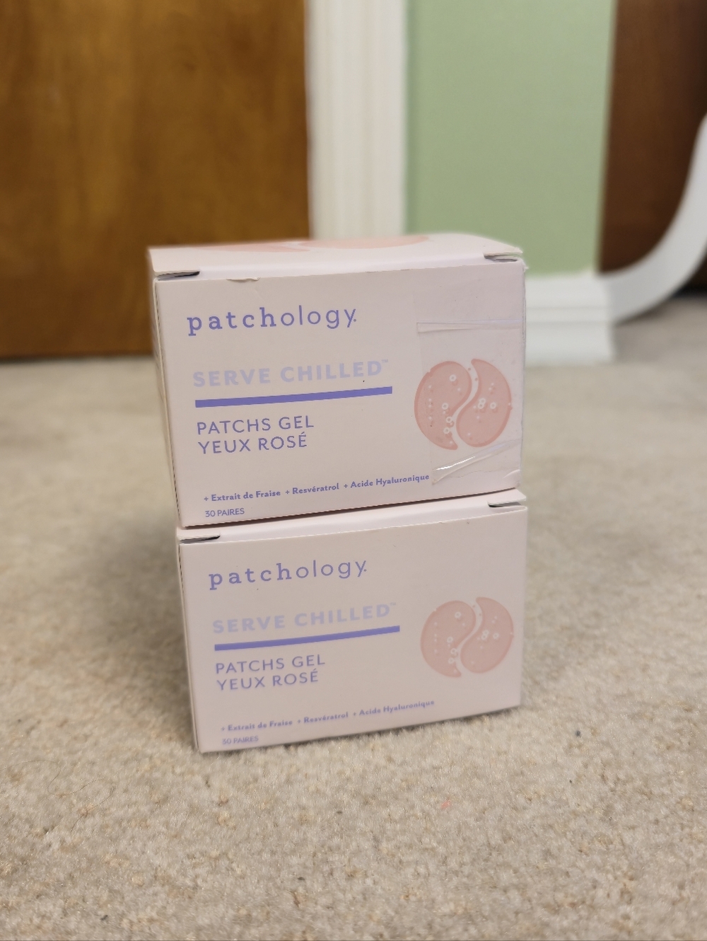 Patchology Serve Chilled Rosé Eye Gel Patches, Hydrating, 60 Pairs.Patchology